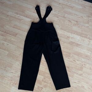Tibi thick black pants overalls.